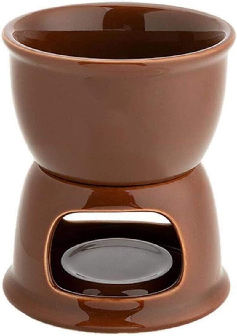 متجر وايت شوب: فوندو شوكولاتة صغير، فوندو شوكولاتة سيراميك، وعاء لإذابة الجبن، للجبن والشوكولاتة والمقبلات/الخبز البني